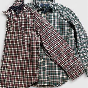 Ralph Lauren Boys Button Down Long Sleeve Shirt Sz 4T Multicolor Plaid